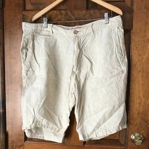 Tommy Bahama RELAX Cream/Tan Striped Shorts Size 38